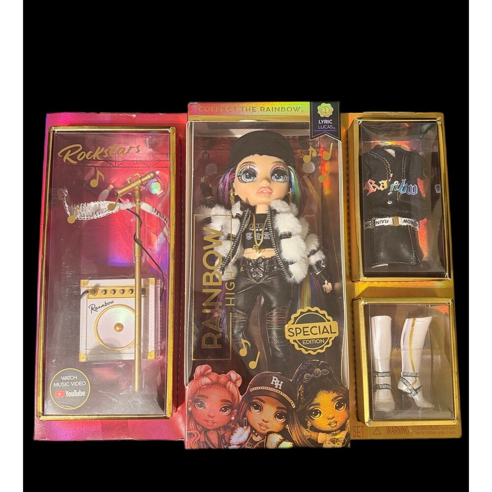 Rainbow High Rockstar LYRIC LUCAS Fashion Doll Special Edition
